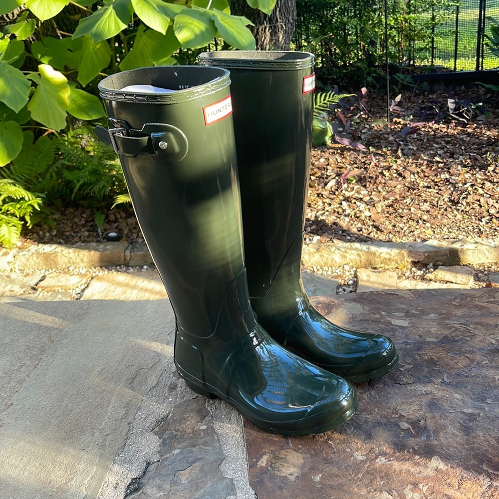 Hunter Tall boots Green, size 7